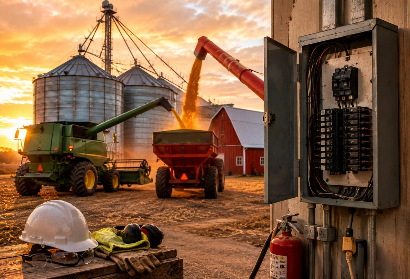 Powering the Harvest: Fall Electrical & Grain Handling Safety Tips for Estelline Farms and Homes